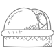 observatory with telescope icon