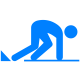 athlete in start posture