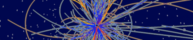 particle patterns in the Large Hadron Collider