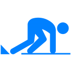 athlete in start posture