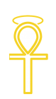 ankh symbol with halo