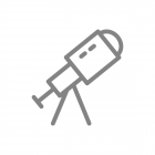 astronomical telescope icon